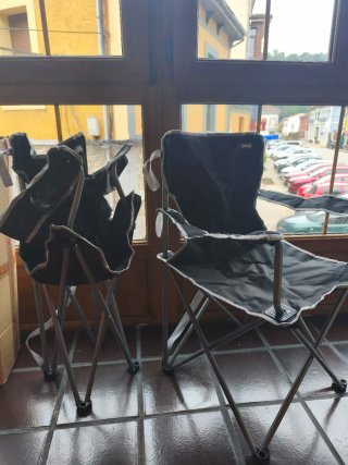 Silla plegable camping Aktive portavasos