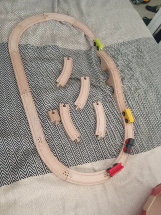 Circuito tren madera Ikea