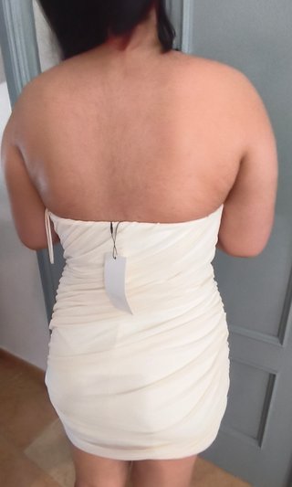 Vestido blanco Zara talla L