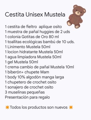 Mini Cesta Unisex Mustela