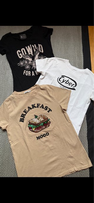 Lote 3 Camisetas Talla XS
