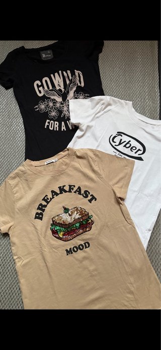 Lote 3 Camisetas Talla XS