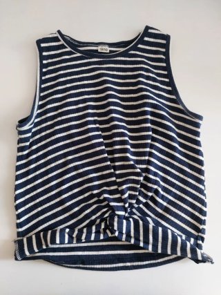Top/Camiseta Rayas Azul Marino Talla XS
