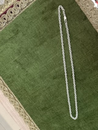 Elegante Cadena Cordón Plata