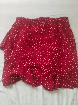 Falda cruzada volantes lunares