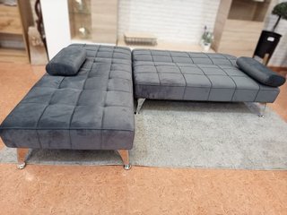 Sofá Cama Chaise Longue Gris