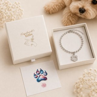 Pulsera personalizada con huella de mascota