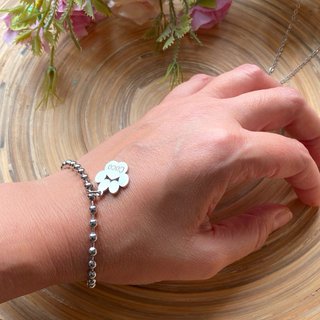 Pulsera personalizada con huella de mascota