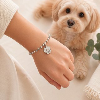 Pulsera personalizada con huella de mascota
