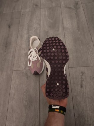 Zapatillas deportivas mujer beige y rosa