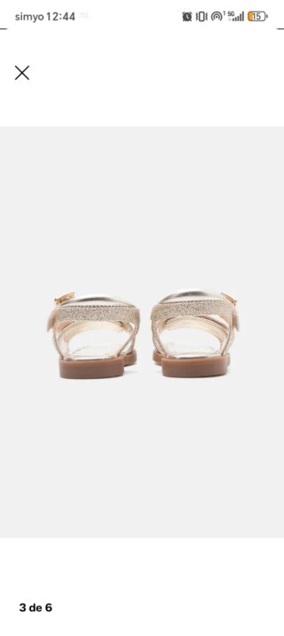 Sandalias Michael Kors Doradas Niña