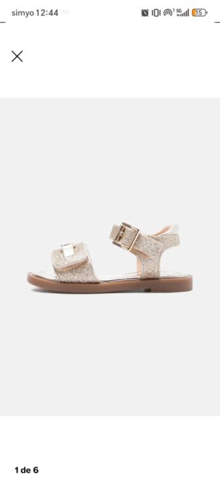 Sandalias Michael Kors Doradas Niña