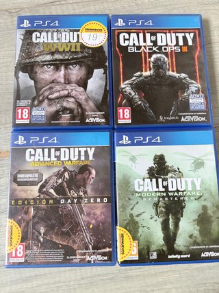 Lote 4 Juegos PS4 Call of Duty