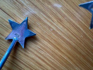 Bracciale rigido con stelle argento