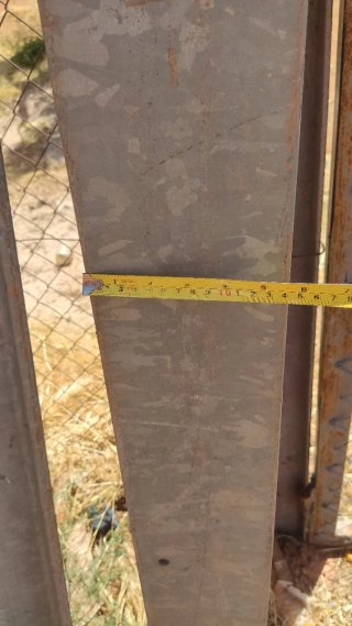 Pilares de hierro galvanizado