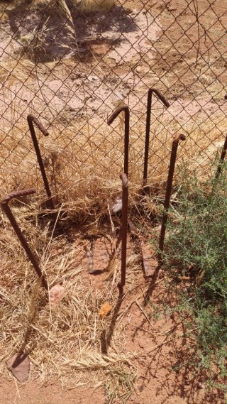 Pilares de hierro galvanizado