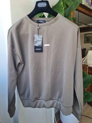 Sudadera Nohow Marrón Topo Talla S