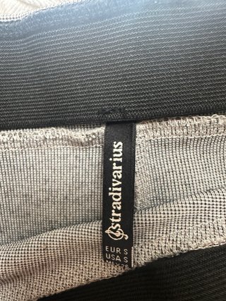 Falda gris elástica Talla S