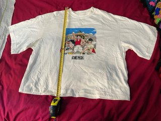 Camiseta One Piece Pull&Bear Blanca