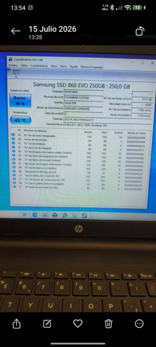Portátil HP 15 Celeste Reacondicionado