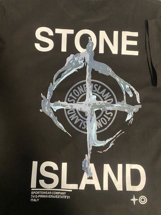 Camiseta Stone Island Talla S Negra