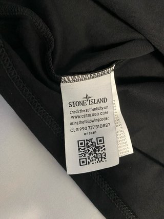 Camiseta Stone Island Talla S Negra