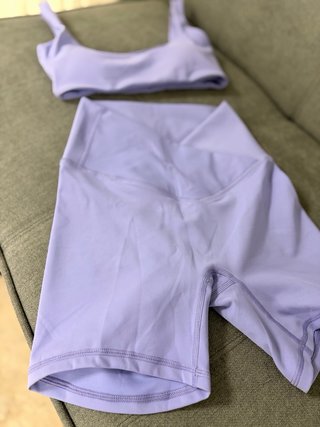Conjunto deportivo mujer morado, talla S
