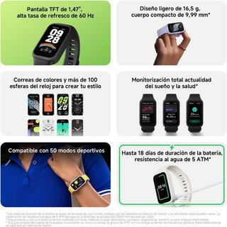 Xiaomi Smart Band 9 Active Bianco