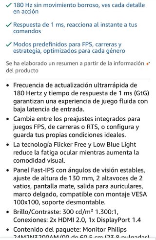 Monitor Philips EVNIA 24 180Hz Nuovo