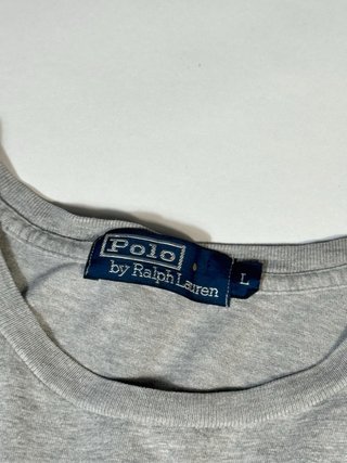 Polo Ralph Lauren Camiseta Gris Vintage 2000s