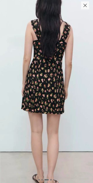 Vestido Mango flores talla S