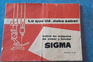 Máquina de coser antigua Sigma