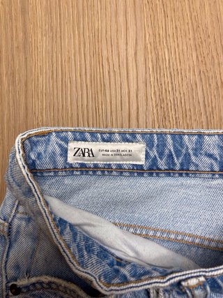 Pantalón Cargo Vaquero Zara Talla M
