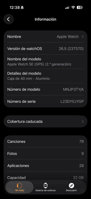 Apple Watch SE 2ª Gen Beige/Plata