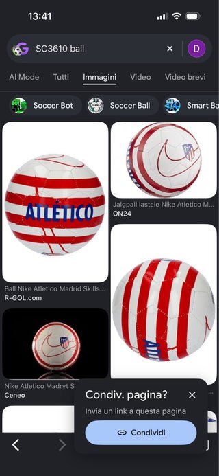 Pallone da calcio ufficiale Nike Atletico Madrid