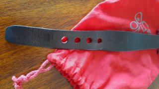 Bracciale Uno de 50 fibbia argento e cuoio