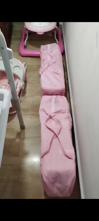 2 Cunas de viaje rosas