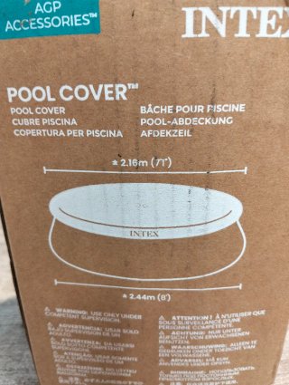 Intex 28020-COBERTOR Piscina Easy Set 244CM