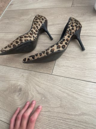 Zapatos tacón Zara animal print T37