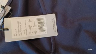 Vestido punto azul talla única