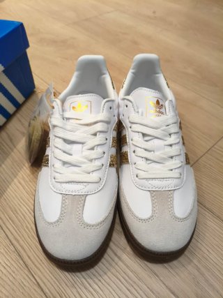 Adidas Samba Golden Hour - Custom Gold Glitter