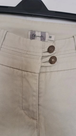 Pantalón Capri Beige Cif People Talla M
