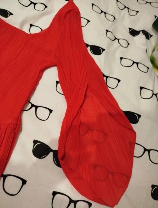 Vestido rojo asimétrico