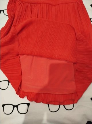 Vestido rojo asimétrico