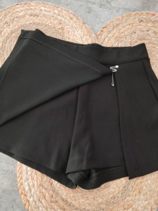 Falda pantalón negra mujer