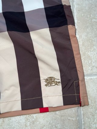 Bañador Burberry Cuadros Beige y Marrón