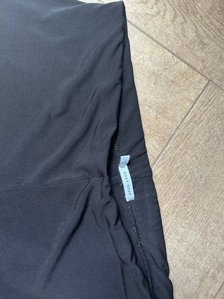 Pantalones anchos negros cintura elástica