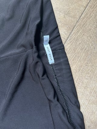 Pantalones anchos negros cintura elástica