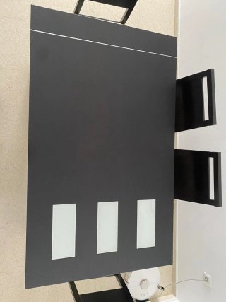 Mesa comedor extensible y 6 sillas