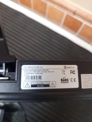 Schermo LED Safire Nero 22"